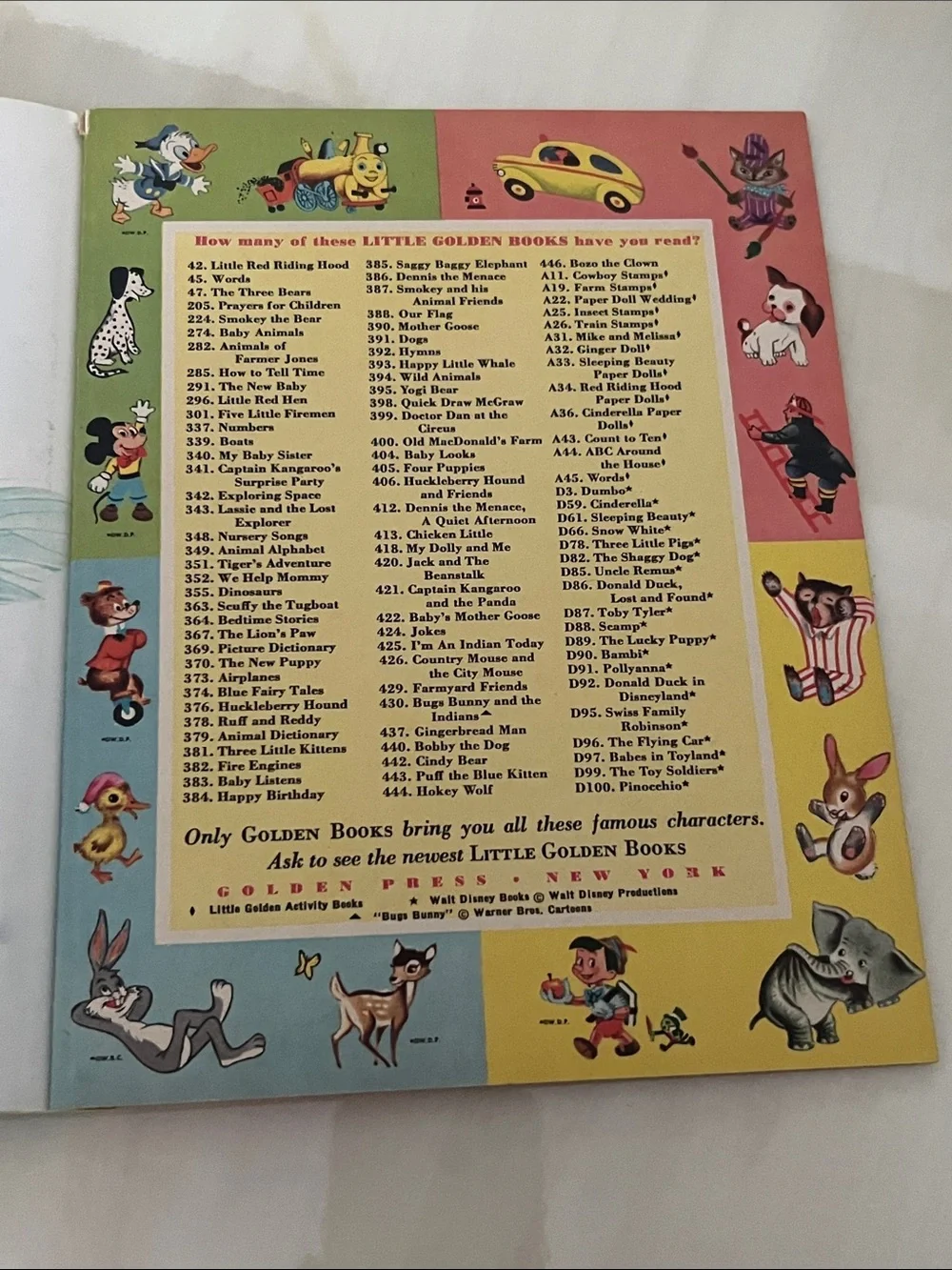 A Little Golden Book Disney Pinocchio